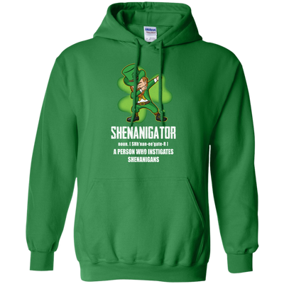 Shenanigator Person Who Instigates Shenanigans Irish-T-Shirt & Hoodie-Pullover Hoodie-Irish Green