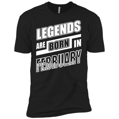 Legends are born in FEBRUARY-T-Shirt & Hoodie-Premium T-Shirt-Black