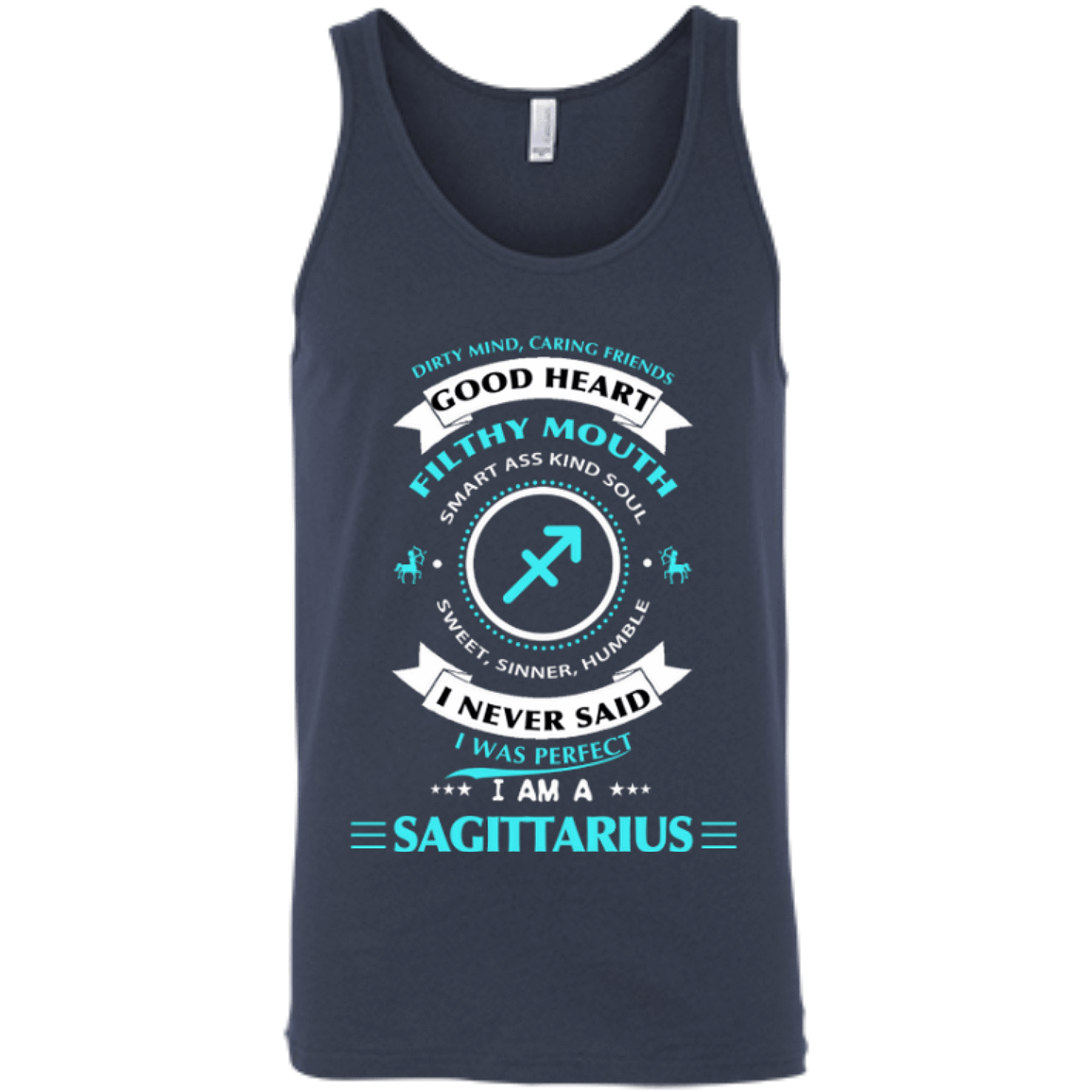 I'm A Sagittarius-T-Shirt & Hoodie-Unisex Tank-Navy