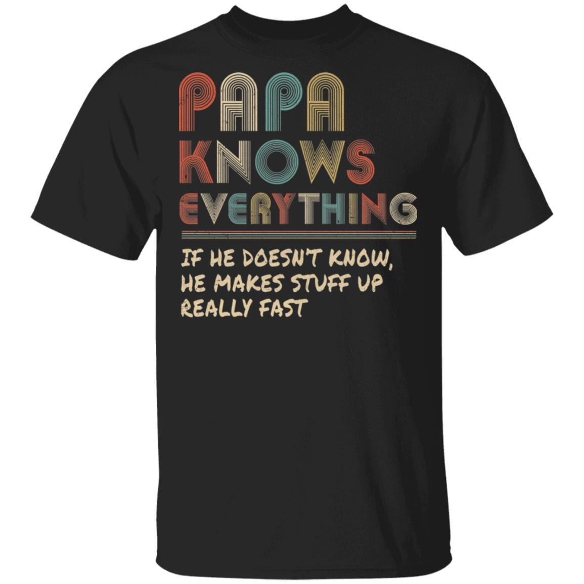 Papa Know Everything Vintage Papa Father's Day Gift