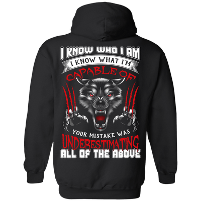 I Know who I Am I Know What I'm Capable-T-Shirt & Hoodie-Pullover Hoodie-Black