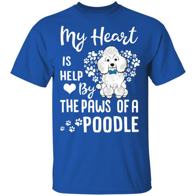 My Heart Is Held By The Paws Of A Poodle Lover-T-Shirt & Hoodie-Classic T-Shirt-Royal