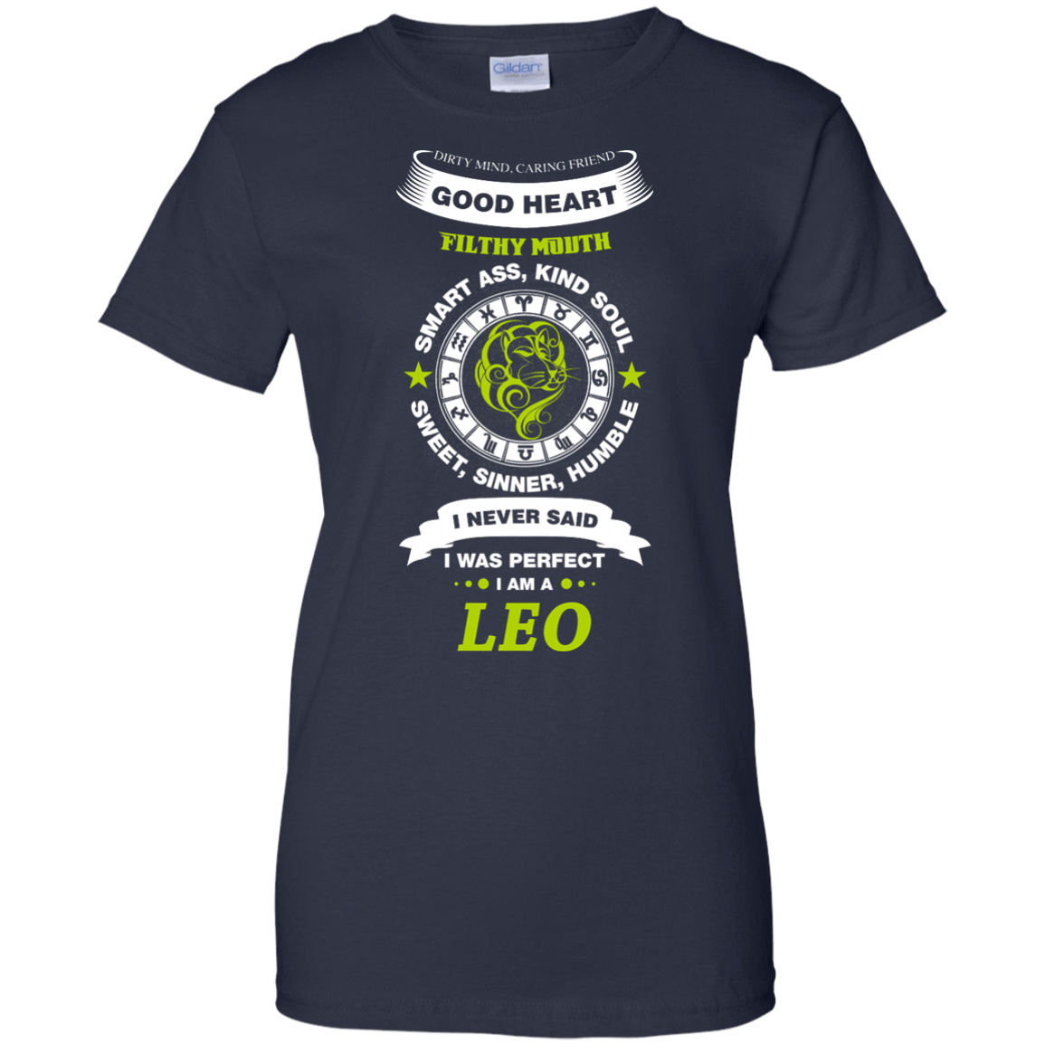I Never Said I Was Perfect I Am A LEO-T-Shirt & Hoodie-Women's T-Shirt-Navy