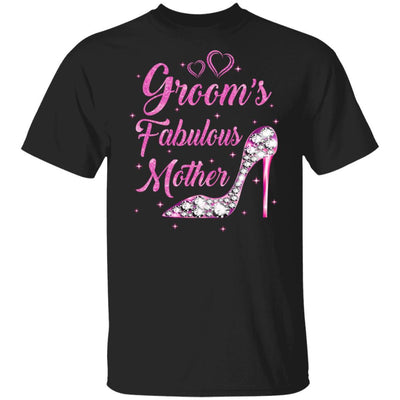 Groom's Fabulous Mother Happy Wedding Marry Vintage-T-Shirt & Tank Top-Classic T-Shirt-Black