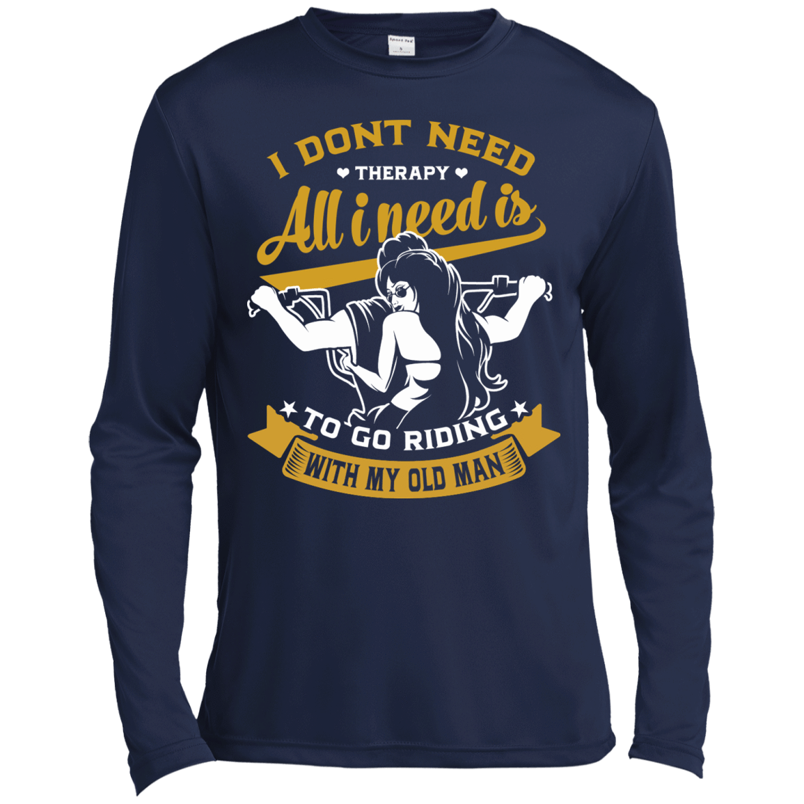 I Don't Need Therapy-T-Shirt & Hoodie-Long Sleeve T-Shirt-Navy