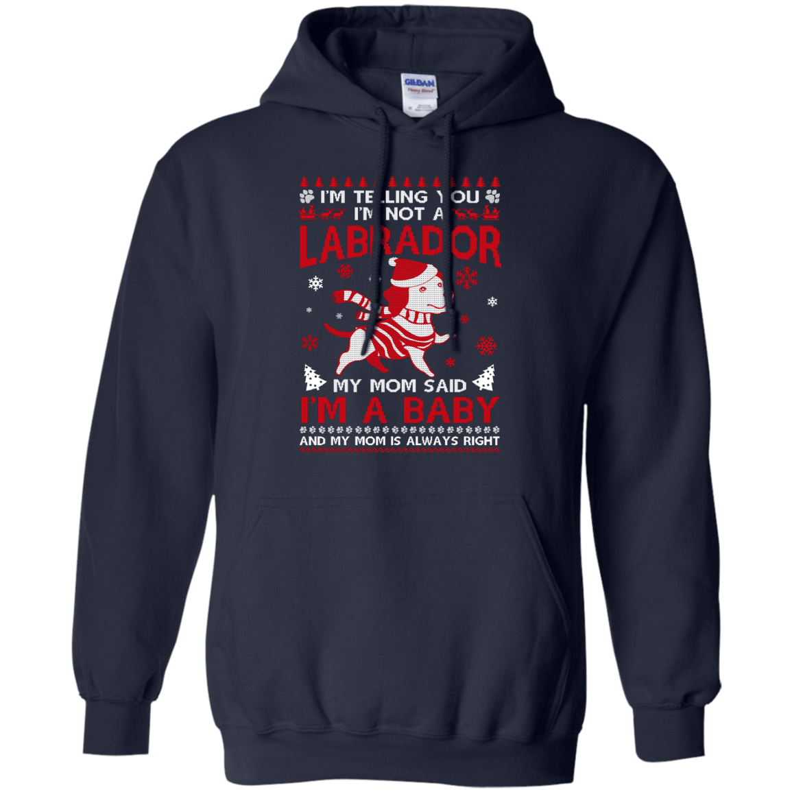 I'm Telling You I'm Not A Labrador-T-Shirt & Hoodie-Pullover Hoodie-Navy