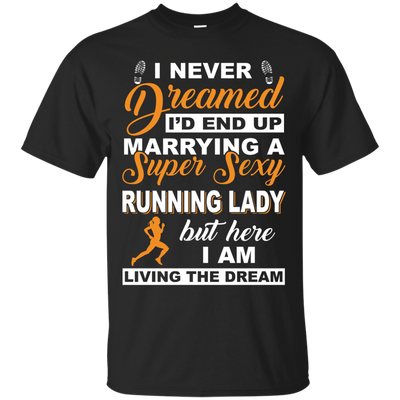 I'd End Up Marrying A Super Sexy Running Lady-T-Shirt & Hoodie-Classic T-Shirt-Black