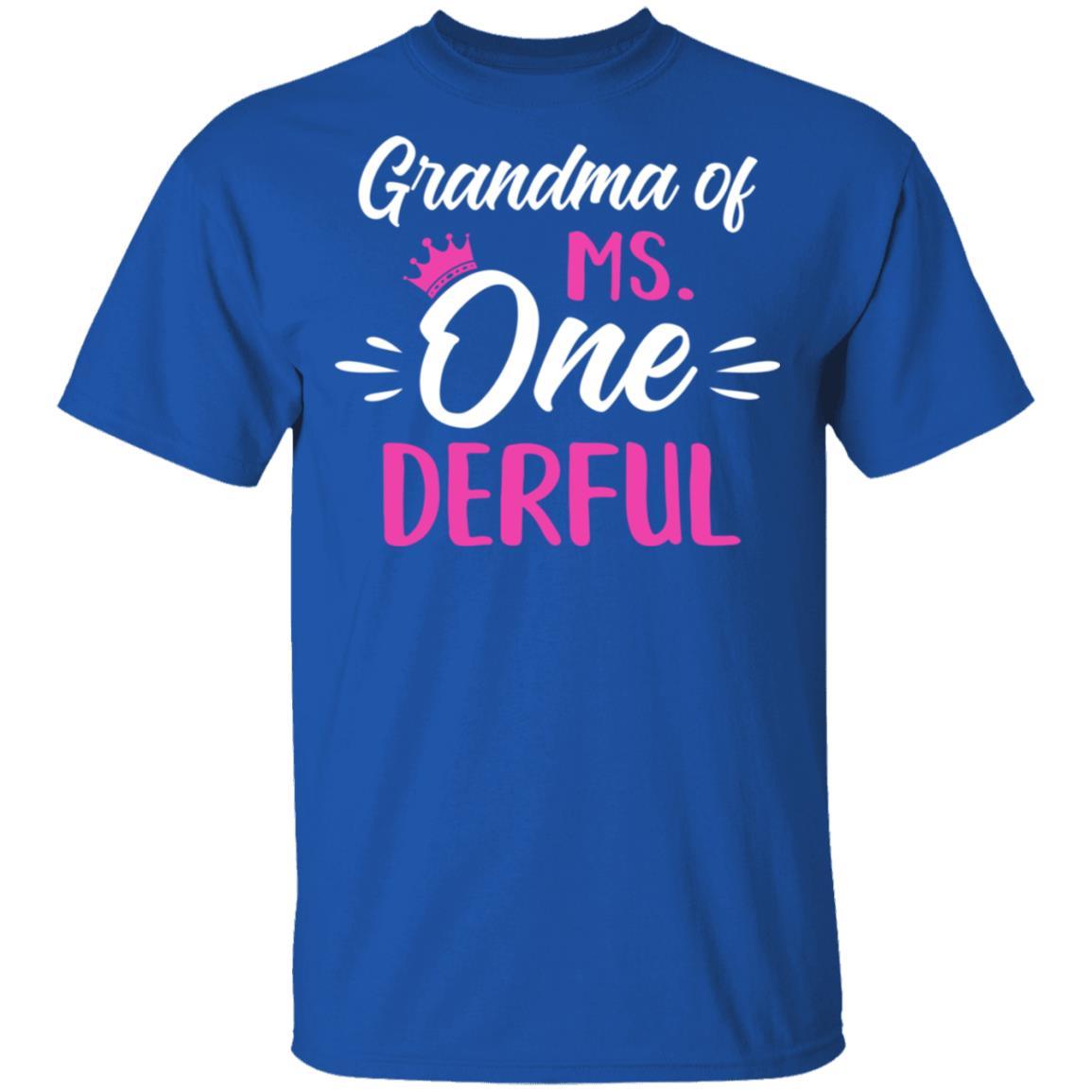 Grandma Of Ms Onederful 1st Birthday Party Costumes Gifts-T-Shirt & Hoodie-Classic T-Shirt-Royal