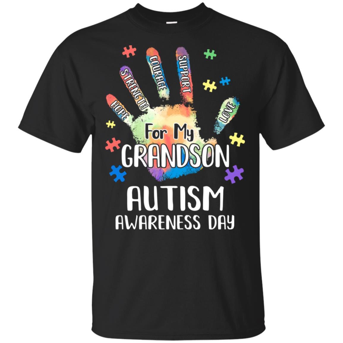 Support Autism Awareness For My Grandson Puzzle Gift