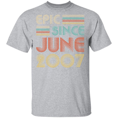 Epic Since June 2007 Vintage 14th Birthday Gifts-T-Shirt & Hoodie-Classic T-Shirt-Sport Grey