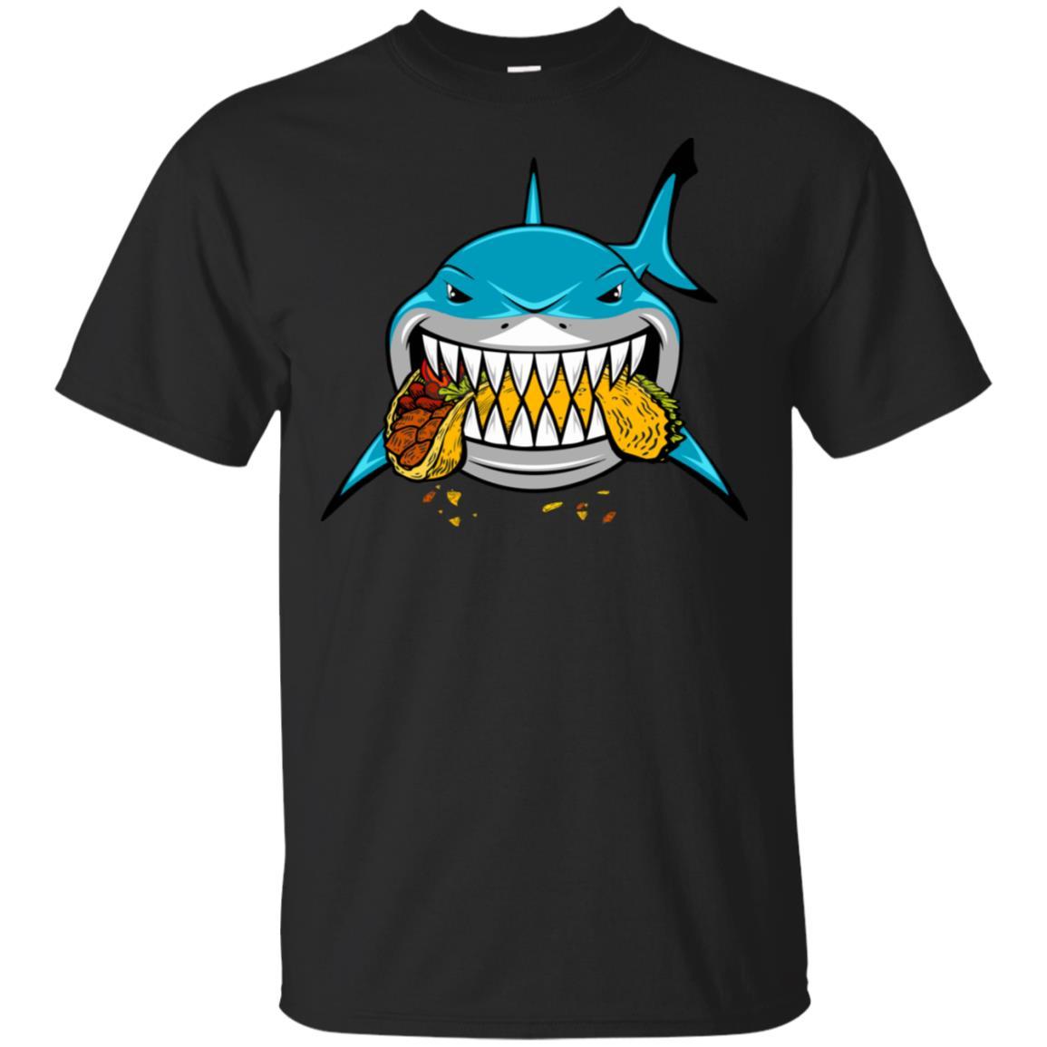 Shark Eating Taco Food Lover Gift-T-Shirt & Hoodie-Classic T-Shirt-Black