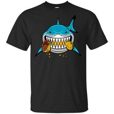Shark Eating Taco Food Lover Gift-T-Shirt & Hoodie-Classic T-Shirt-Black