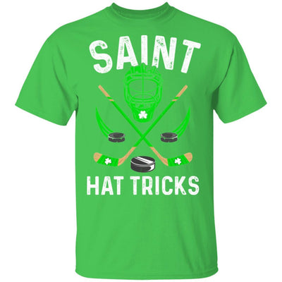 Saint Hat Tricks Leprechaun Lover Hockey St. Patrick's Day-T-Shirt & Hoodie-Classic T-Shirt-Irish Green