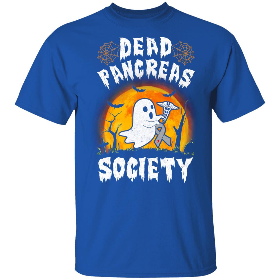 Dead Pancreas Society Diabetes Awareness Halloween Ghost-T-Shirt & Hoodie-Classic T-Shirt-Royal