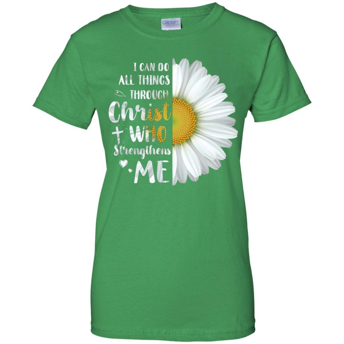 I Can Do All Things Through Christ Philippians 4:13-T-Shirt & Hoodie-Women's T-Shirt-Irish Green