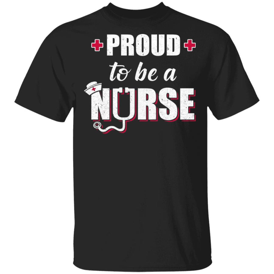Proud To Be A Nurse Nursing Gift-T-Shirt & Hoodie-Classic T-Shirt-Black