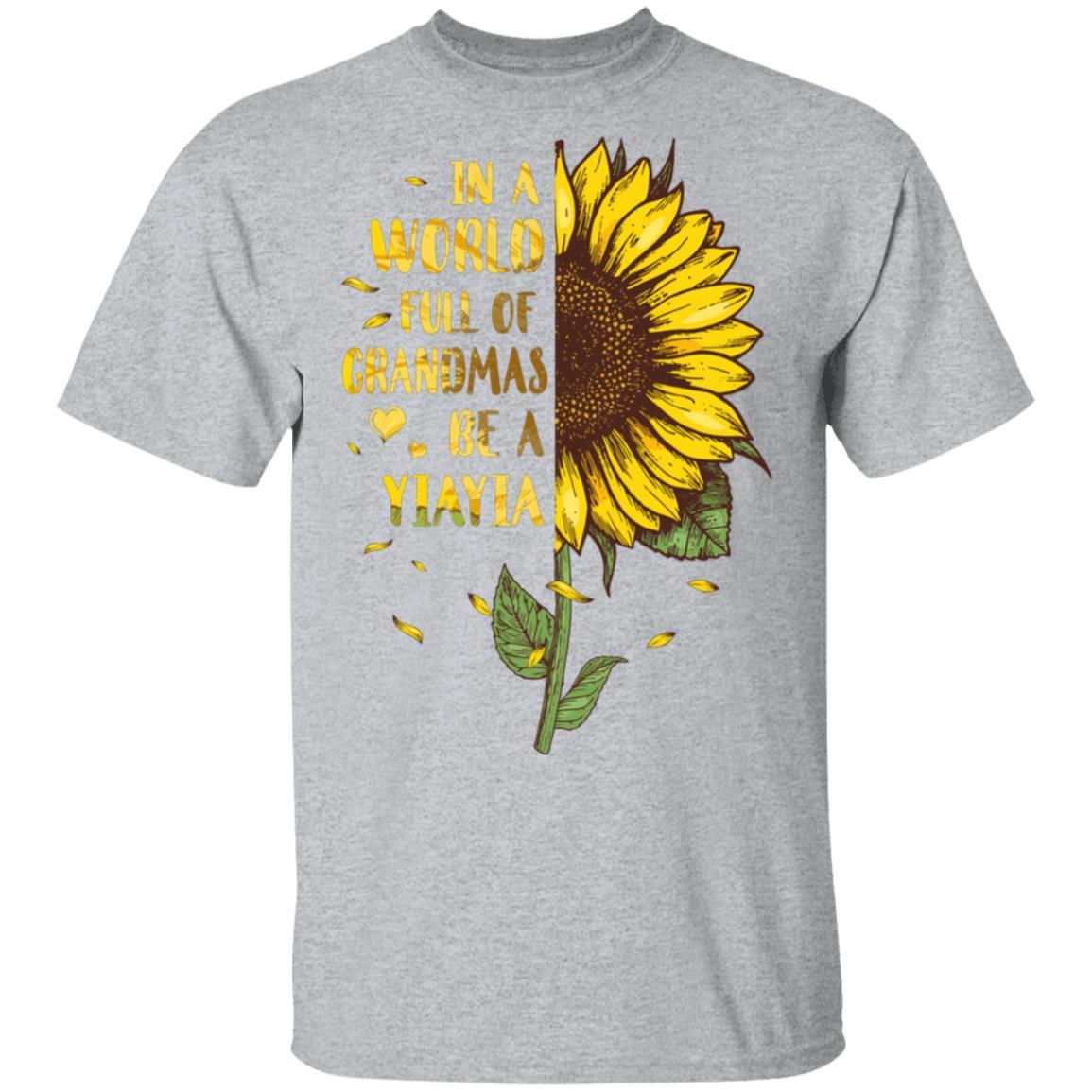 In A World Full Of Grandmas Be A Yiayia Mothers Day Gift-T-Shirt & Hoodie-Classic T-Shirt-Sport Grey