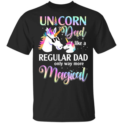 Dadacorn Unicorn Dad Like A Regular Dad Fathers Day-T-Shirt & Hoodie-Classic T-Shirt-Black