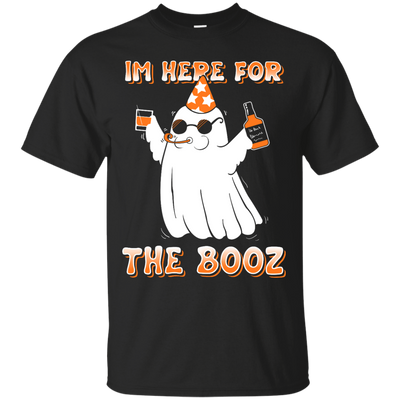 I'm Here For The Booz Halloween-T-Shirt & Hoodie-Classic T-Shirt-Black