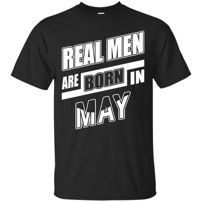 Real Men Are Born In May-T-Shirt & Hoodie-Classic T-Shirt-Black