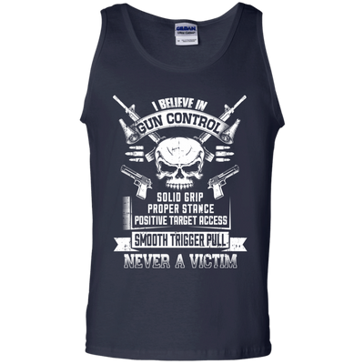 I Believe In Gun Control-T-Shirt & Hoodie-Unisex Tank-Navy