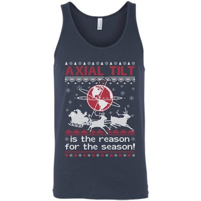 Axial Tilt Is The Reason For The Season Sweater-T-Shirt & Hoodie-Unisex Tank-Navy