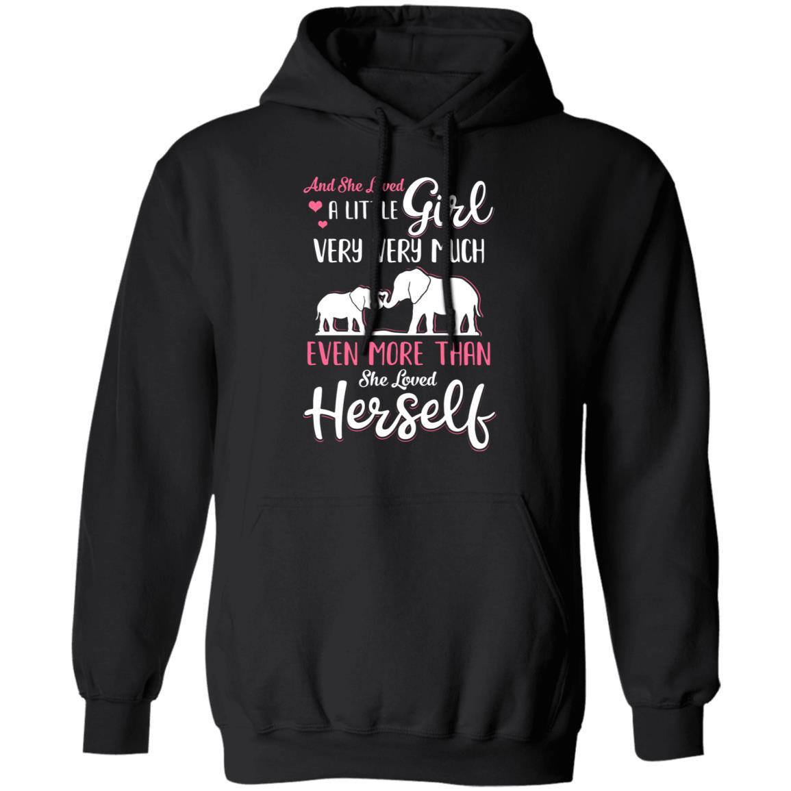 And She Loved A Little Girl Very Very Much Mom Gifts-T-Shirt & Hoodie-Pullover Hoodie-Black