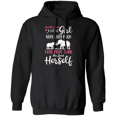 And She Loved A Little Girl Very Very Much Mom Gifts-T-Shirt & Hoodie-Pullover Hoodie-Black