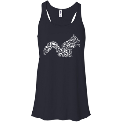 I Love Squirrel-T-Shirt & Hoodie-Women's Flowy Racerback Tank-Midnight