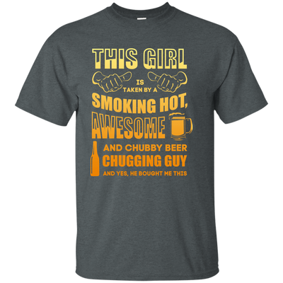 Taken By Hot Chubby Beer Chugging Guy-T-Shirt & Hoodie-Classic T-Shirt-Dark Heather