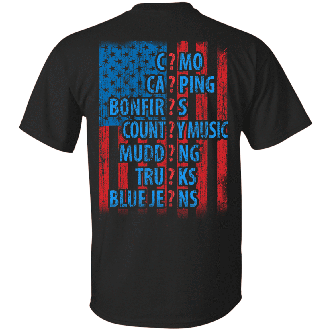 I LOVE AMERICAN COUNTRY-T-Shirt & Hoodie-Classic T-Shirt-Black