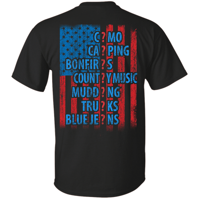 I LOVE AMERICAN COUNTRY-T-Shirt & Hoodie-Classic T-Shirt-Black