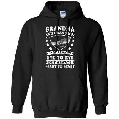 Grandma And Grandson Not Always Eye To Eye-T-Shirt & Hoodie-Pullover Hoodie-Black