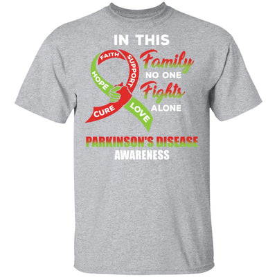In This School No One Fights Parkinson's Disease Awareness Alone-T-Shirt & Hoodie-Classic T-Shirt-Sport Grey