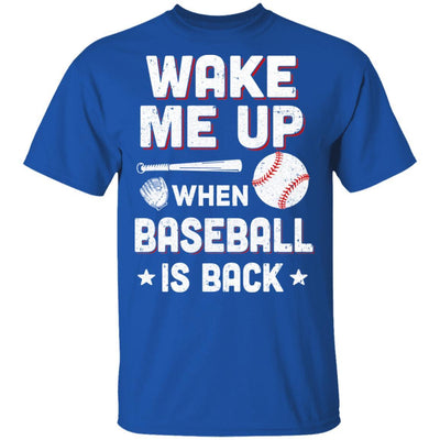 Wake Me Up When Baseball Is Back-T-Shirt & Hoodie-Classic T-Shirt-Royal