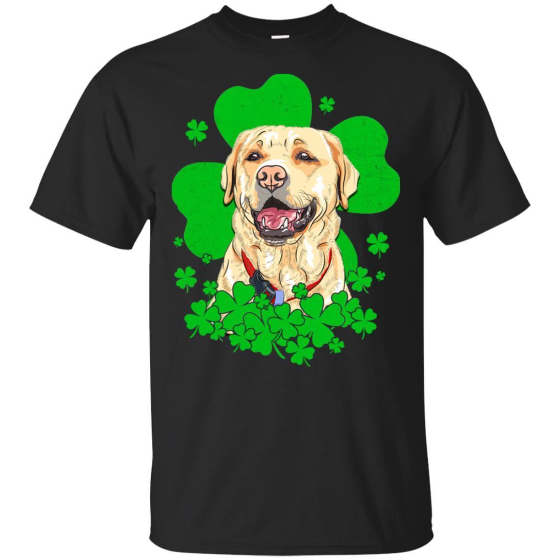 Labrador St. Patrick's Day Clovers-T-Shirt & Hoodie-Classic T-Shirt-Black