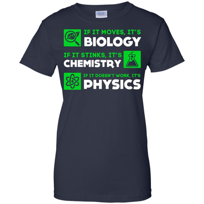 Biology Chemistry Physics Science Teacher-T-Shirt & Hoodie-Women's T-Shirt-Navy