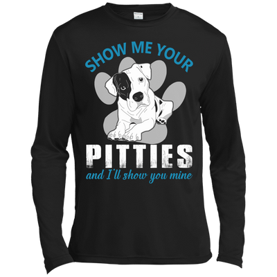Show Me Your Pitties And I'll Show You Mine-T-Shirt & Hoodie-Long Sleeve T-Shirt-Black