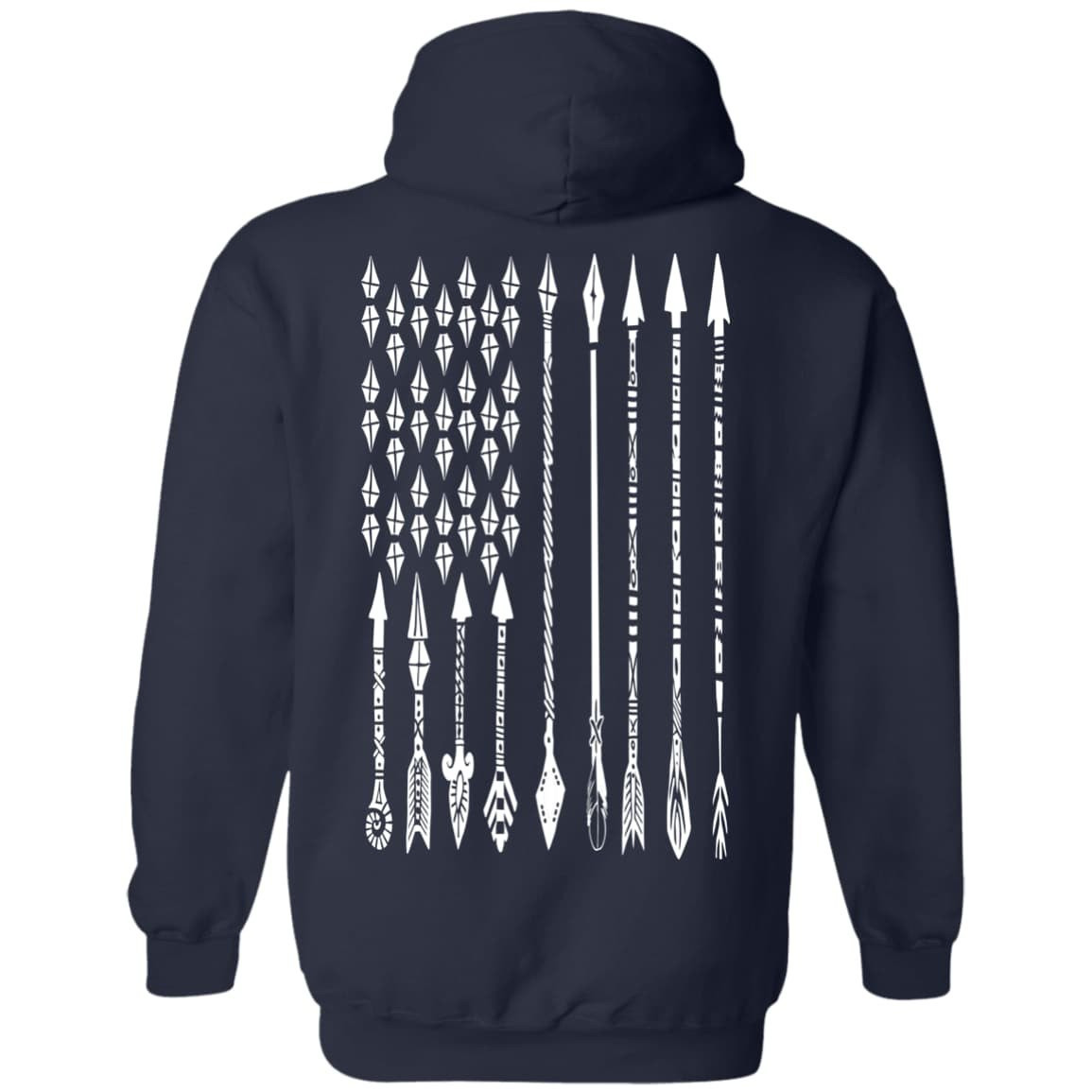 Archery Arrow Flag-T-Shirt & Hoodie-Pullover Hoodie-Navy