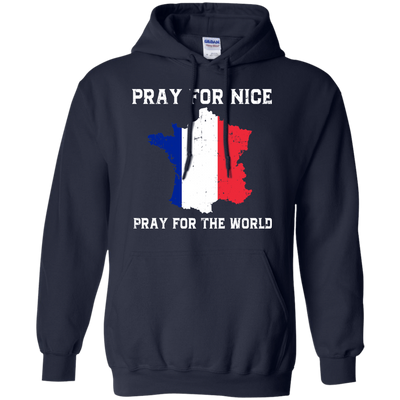 PRAY FOR NICE , PRAY FOR THE WORD-T-Shirt & Hoodie-Pullover Hoodie-Navy