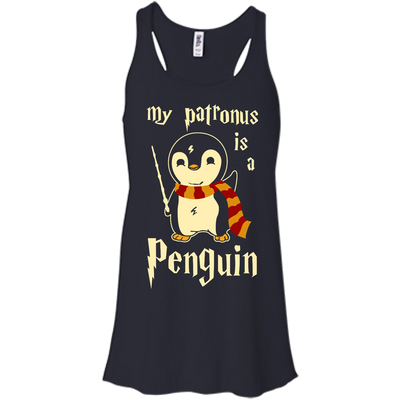 My Patronus Is A Penguin-T-Shirt & Hoodie-Women's Flowy Racerback Tank-Midnight