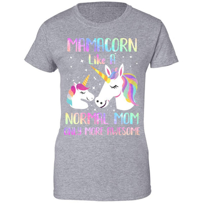 Mamacorn Like A Normal Mom Only More Awesome Unicorn Mom-T-Shirt & Hoodie-Women's T-Shirt-Sport Grey
