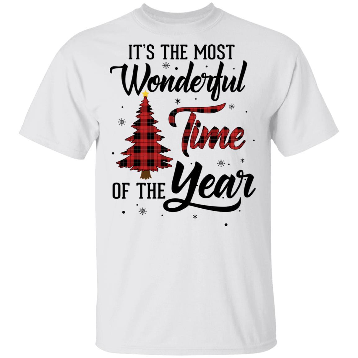The Most Wonderful Time Of The Year Christmas Buffalo Plaid