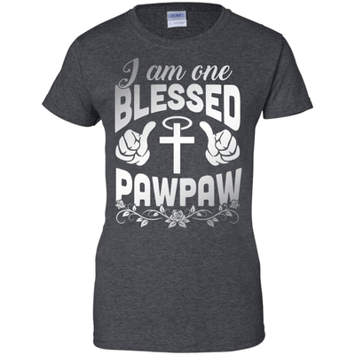 I Am One Blessed Pawpaw-T-Shirt & Hoodie-Women's T-Shirt-Dark Heather