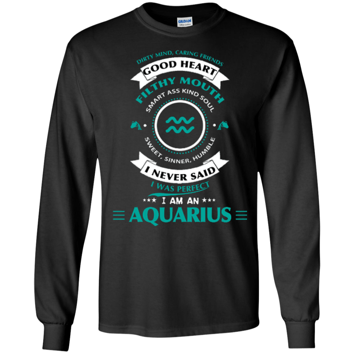I'm An Aquarius-T-Shirt & Hoodie-Long Sleeve T-Shirt-Black