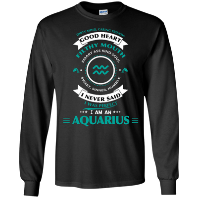 I'm An Aquarius-T-Shirt & Hoodie-Long Sleeve T-Shirt-Black