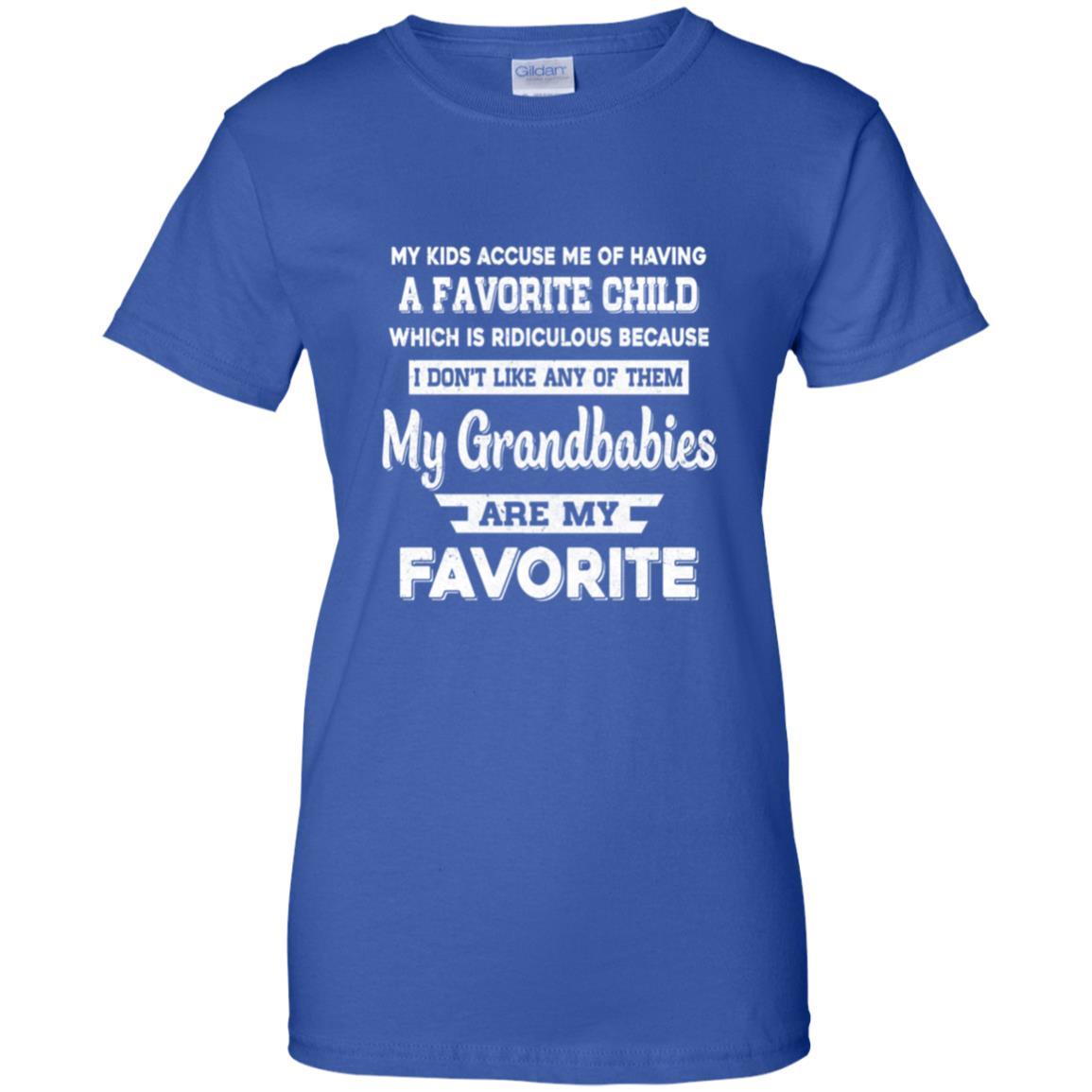 I Don't Like Any Of Them My Grandbabies Are My Favorite-T-Shirt & Hoodie-Women's T-Shirt-Royal