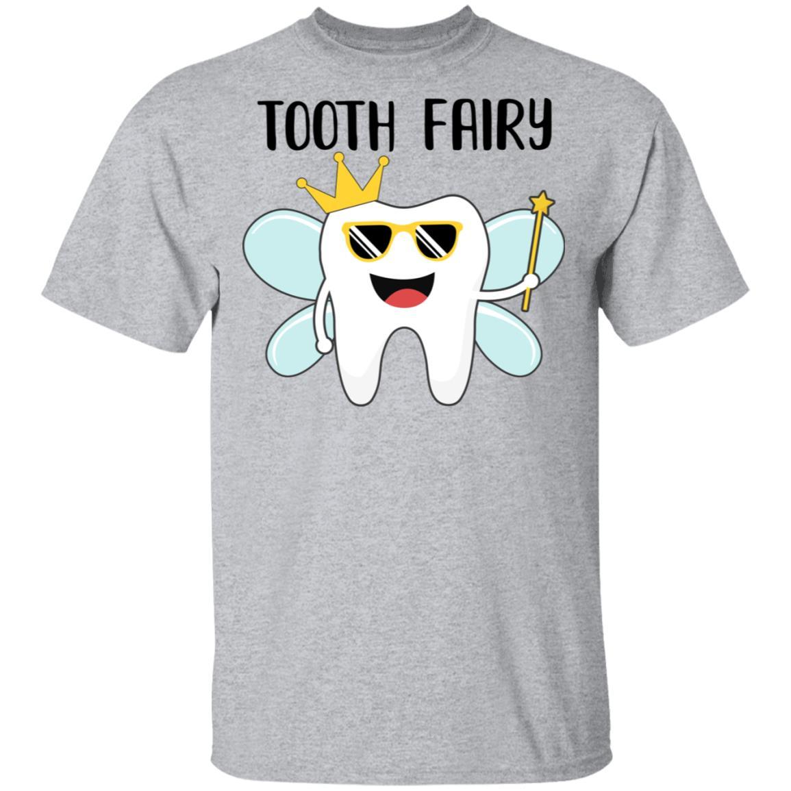 Tooth Fairy Halloween Costume For Adults And Kids-T-Shirt & Hoodie-Classic T-Shirt-Sport Grey