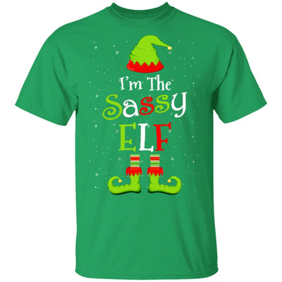 I'm The Sassy Elf Family Matching Funny Christmas Group Gift-T-Shirt & Sweatshirt-Classic T-Shirt-Irish Green