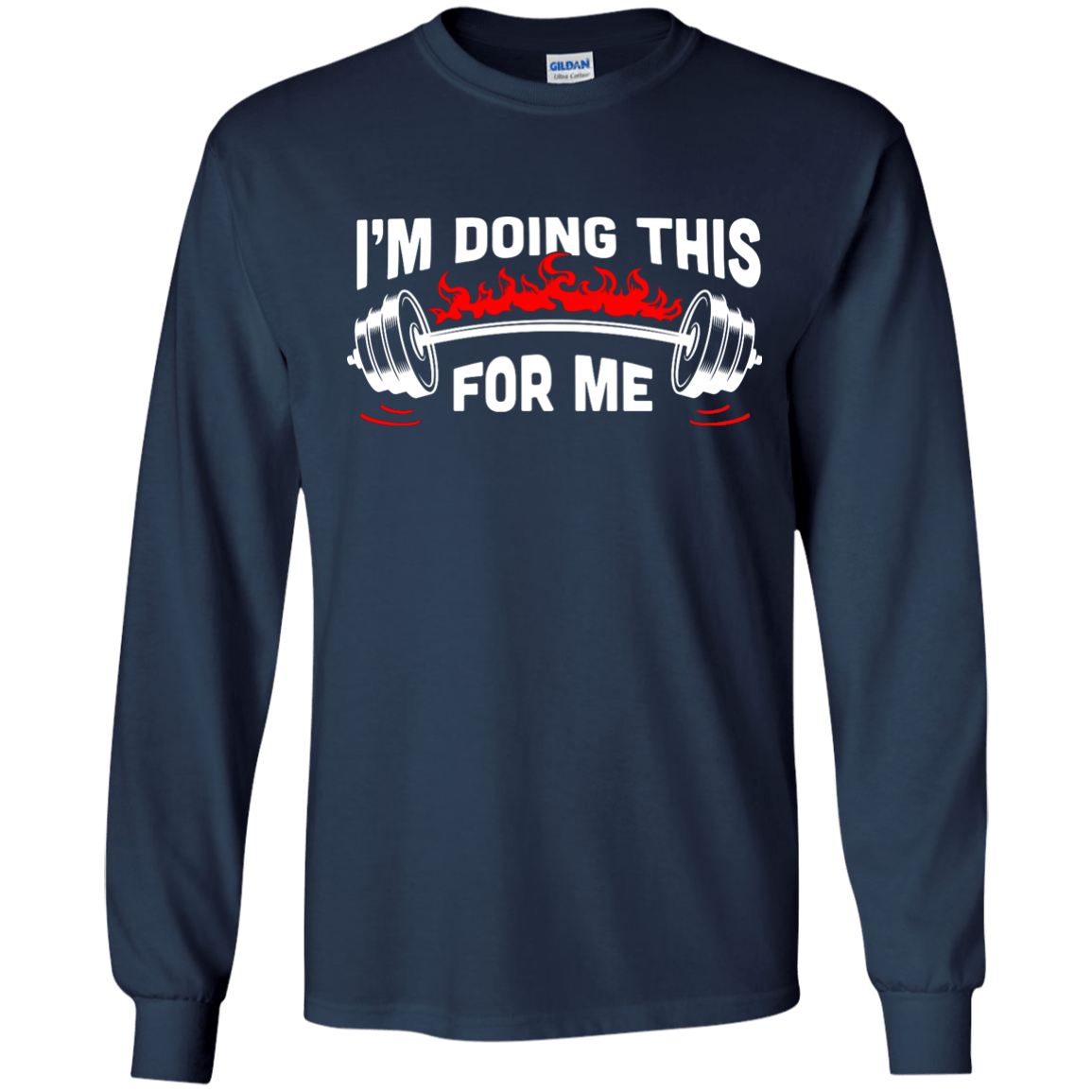 I'm Doing This For Me-T-Shirt & Hoodie-Long Sleeve T-Shirt-Navy